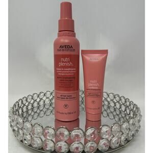 Aveda Nutri Plenish Leave in Conditioner Spray 6.7 oz & Mini Shampoo/Conditioner
